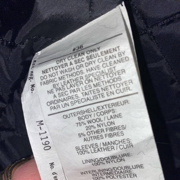 Brandt Saxon Leather Letterman Varsity Wool Leather Sleeve/Collar Jacket Sz XXL - Picture 10 of 10